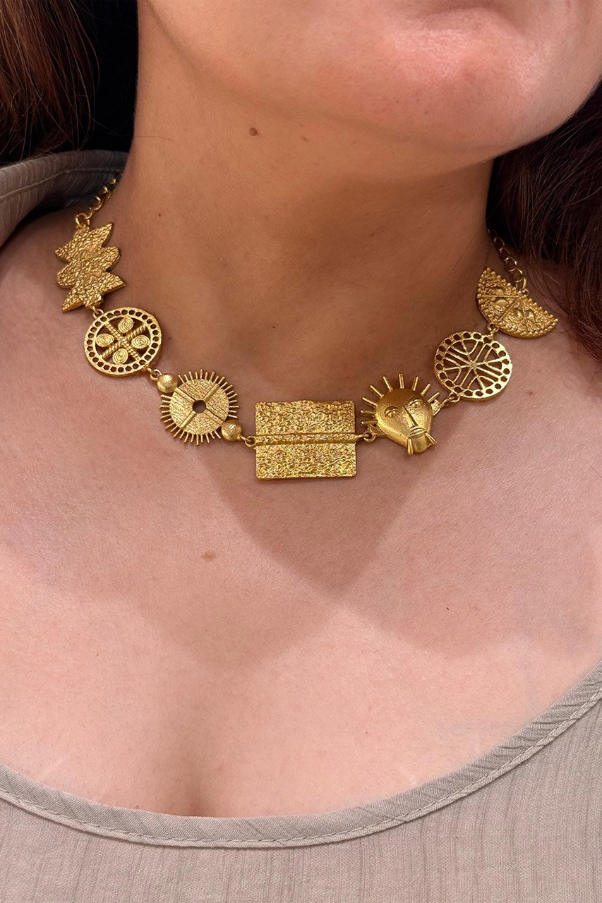 Antique Brass Necklace