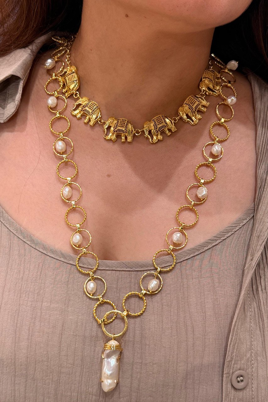 Elephant Choker Necklace