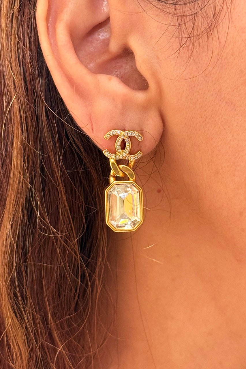 Elanor Gold Finish Zircon Danglers