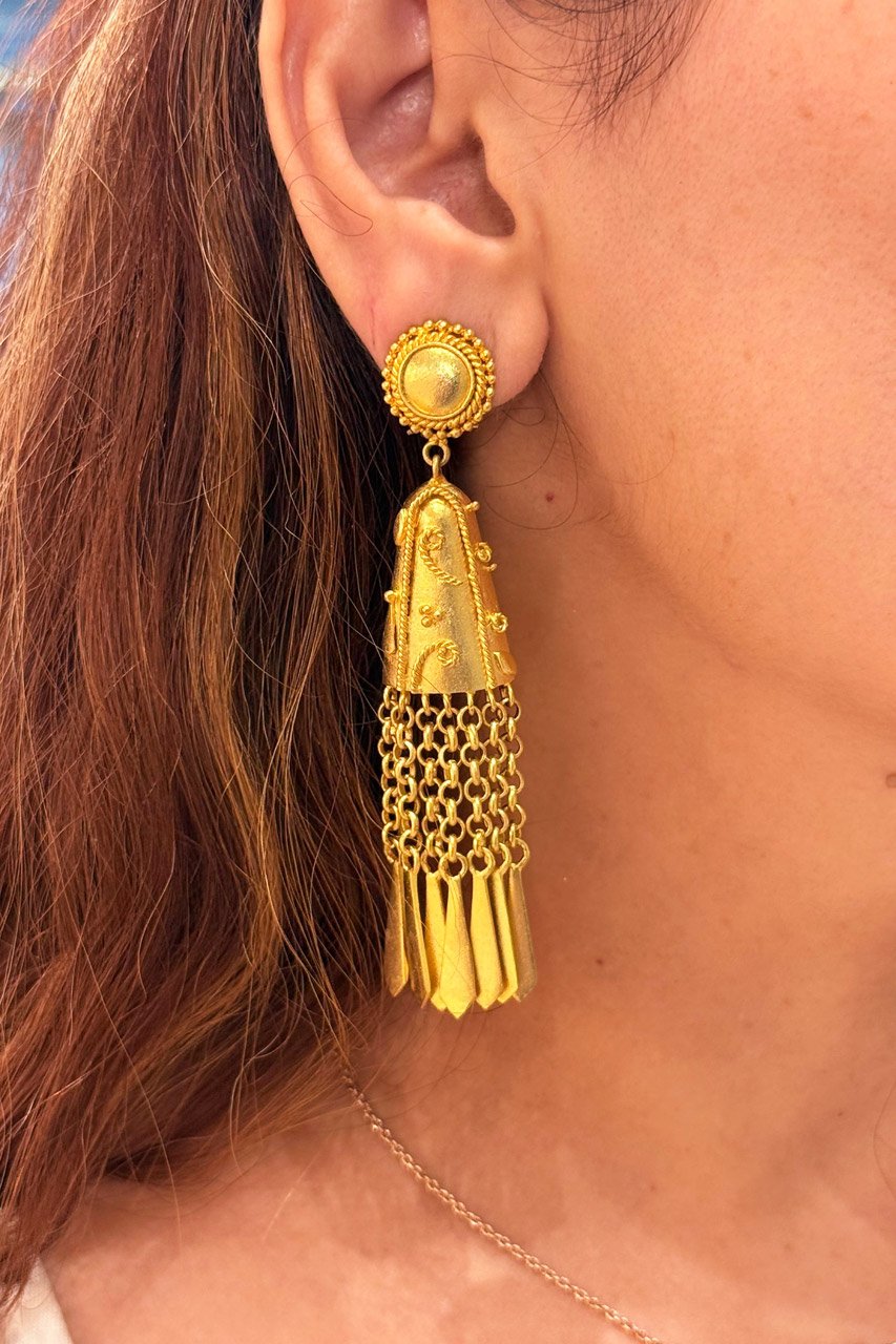 Julia Gold Polish Danglers
