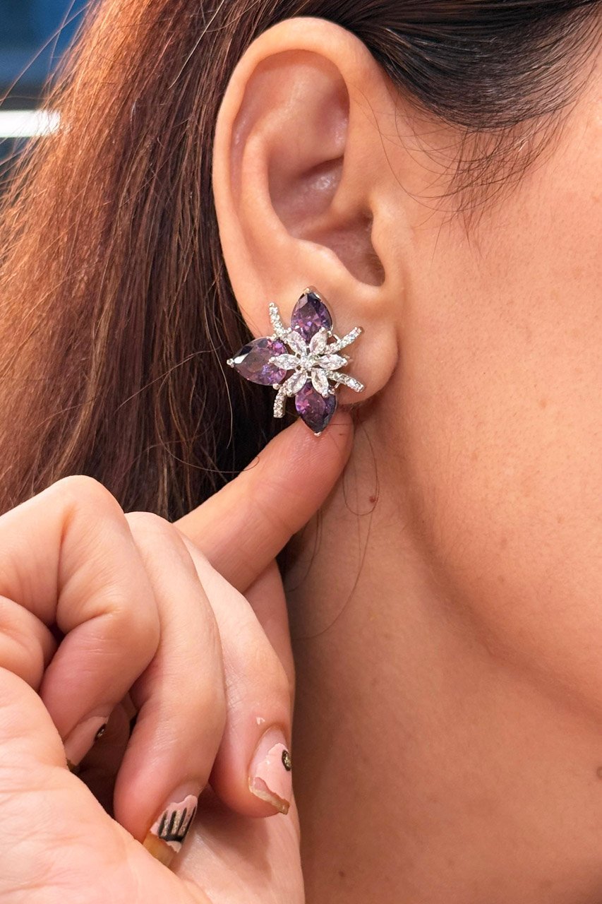 Sophia Saphire Zircon Studs